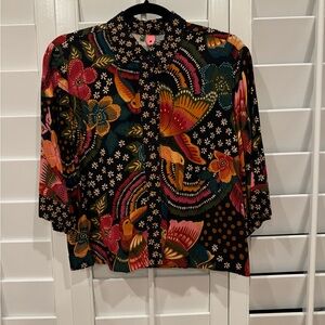 FARM Rio - Floral Black Multicolor Women's Top